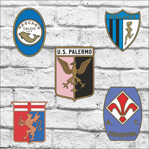 Sticker adesivi squadre calcio - adesivi,